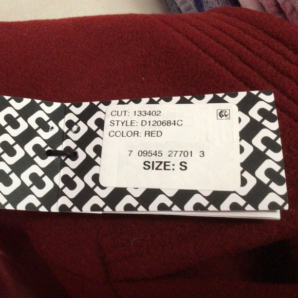 New Diane von Furstenberg Red Wool Coat - Picture 2 of 3